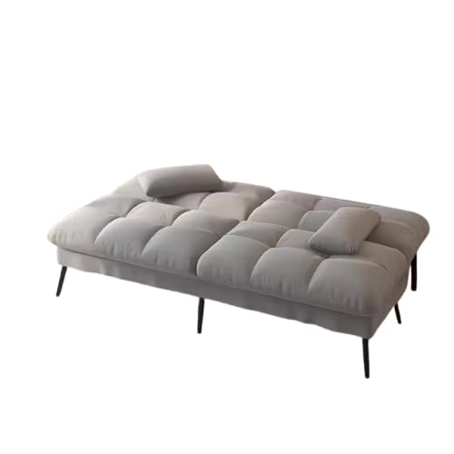 Schlafsofa mit Ausziehfunktion – 2-in-1 Sofa Bett mit Matratze, Hochdichter Schaumstoff, Massivholzrahmen, Modernes Design