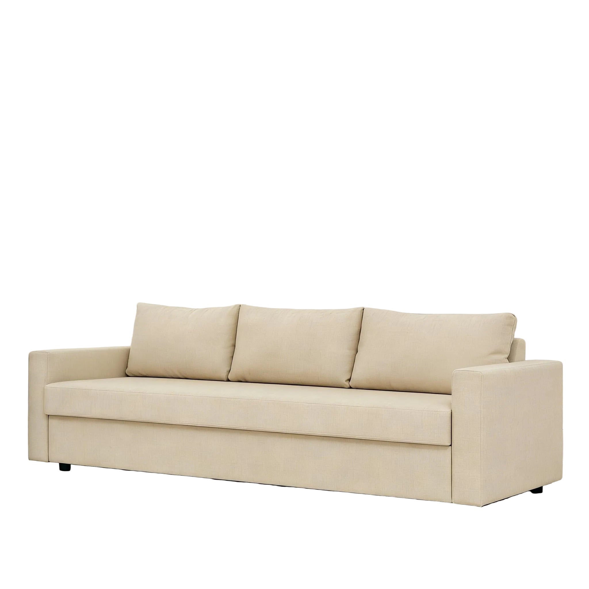 Ersatzbezug für Friheten 3-Sitzer Schlafsofa 225 cm – Polyester Sofabezug Set 7-teilig, Abnehmbar und Waschbar, Beige